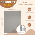 thumbnail image 2 of Uxcell 5 Pack Mesh Canvas Sheets, 10.5 x 13.5 Inch Plastic Canvas, Eye Mesh for Embroidery, Crafting, Knit and Crochet Project, Bag Making, Home Decoration, Silver, 2 of 6