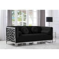 thumbnail image 6 of Meridian Furniture Opal Contemporary Velvet Sofa in Gray, 6 of 10