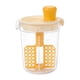 thumbnail image 4 of Mezclador de aderezo para ensaladas, vaso mezclador para ensaladas con asa y báscula, botella manual para ensaladas Amarillo, 4 of 9