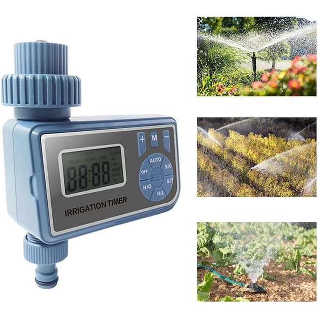 Temporizador de riego automático, controlador de riego BR-Vie, temporizador de riego para sistema de riego por aspersión, temporizador de riego para jardín, césped, balcón, patio, azul esquí esquí Gafas de esquí