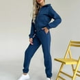 thumbnail image 3 of 2 Piece Outfits for Women Sweatsuit Set Track Suits Zipper Hoodie Sweatshirts Workout Sweatpants with Pockets, 3 of 7