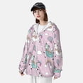 thumbnail image 5 of Gaeub Llama Unicorn and Rainbow Men's and Women's UPF 50+ Long-Sleeved Sun Protection Clothing, Fishing Shirt Long Sleeve Zip - Small, 5 of 9