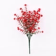 thumbnail image 6 of MMJ Artificial Flower Ornament Silk Plant for Living Room Tabletop Office Decoration 13.8x5.9in, 6 of 6