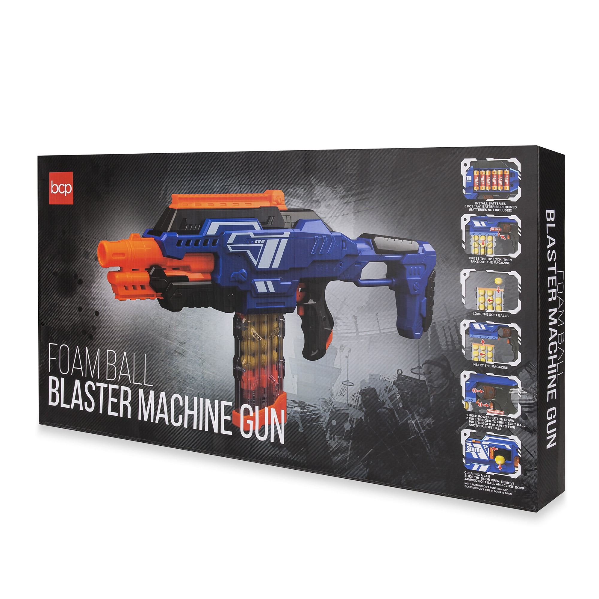 Best Choice Products Electric Motorized Soft Foam Ball Rapid Fire Blaster Toy w/ 