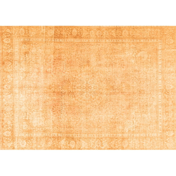 Ahgly Company Indoor Rectangle Persian Orange Traditional Area Rugs, 7' x 9'