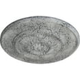 thumbnail image 3 of Ekena Millwork 23 1/2"OD x 2 3/4"P Floral Ceiling Medallion, Hand-Painted Ultra Pure White Crackle, 3 of 6