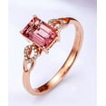 thumbnail image 3 of Beautiful 1 Carat Ruby and Diamond Engagement Ring in Rose Gold, 3 of 4