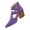 Purple, variant on Black Womens Fashionable Solid Color Versatile High Heels Chunky Heel Pointed Toe Buckle Beach Sandals