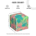thumbnail image 3 of Goofa Colorful Palm Leaves Tissue Box Cover PVC Leather Tissue Holder Square Facial Tissue Case Facial Paper Organizer Dispenser for Bathroom, Vanity Countertop, 3 of 8