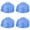 Blue, variant on HOMEIORA 4 Pack Shaggy Plush Faux Fur Strips - Craft Fur for Gnomes, Cosplay, and DIY Projects | 2" x 60" (Pink)