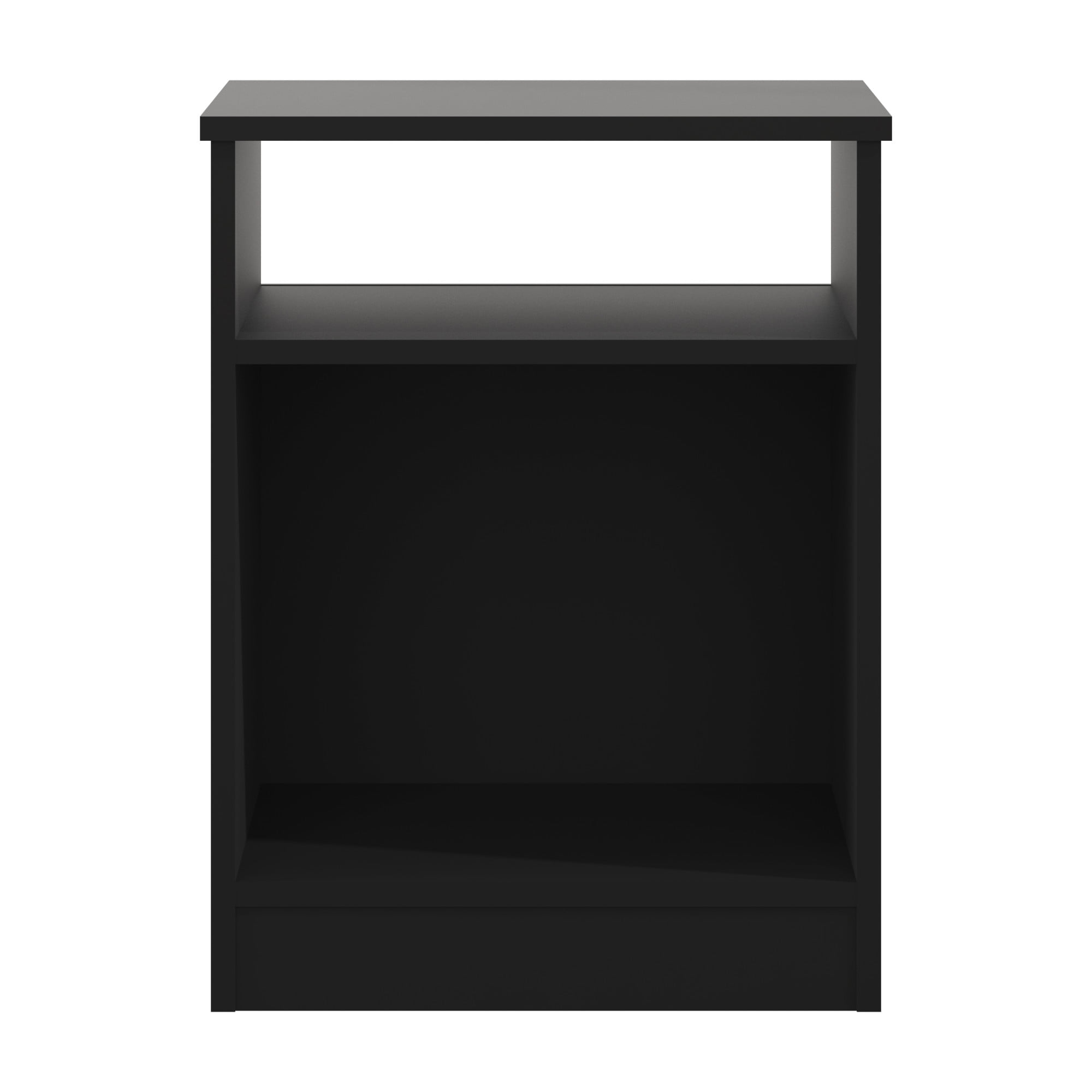 Mainstays Ardent Open Shelf Nightstand, Black