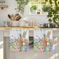 thumbnail image 4 of Spring Easter Kitchen Towels Set of 1, Rabbit Eggs Eucalyptus Leaf Floral Butterfly Absorbent Dish Towels for Kitchen, Microfiber Hand Towel, Quick Drying Tea Towel for Cleaning Decorative Dishcloths, 4 of 7