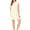 Cream, variant on Women's Loose Layered Babydoll Crew Neck Keyhole Back Tiered Shift Dress