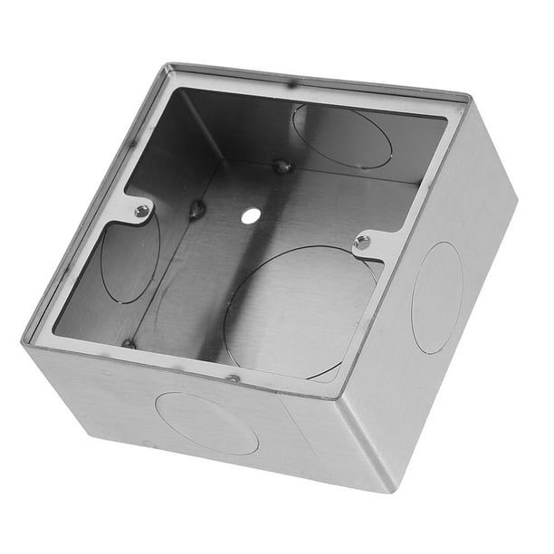 Hytrove Caja Metálica Para Y Switch Con Instalación Rápida Y Universal Plateado