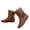 Brown, variant on Flat Slouch Ankle Boots Fall Slouchy Boots Slip on Casual Short Boots