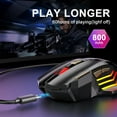 thumbnail image 4 of Wireless Gamer Mouse for Computer 2.4G RGB Rechargeable Gaming Mouse Bluetooth USB Mouse Silent Ergonomic Mice, 4 of 7