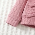 thumbnail image 6 of KIMI BEAR Baby Girls Outfits 18 Months Infant Girl Fall Winter Outfits 24 Months Infant Girl Solid Color Long Sleeve Twistting Pull-Over + Flare Pants 2PCS Set Pink, 6 of 8
