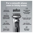 thumbnail image 2 of Maquinilla de afeitar eléctrica Braun Series 7 7020s Flex para hombre plateada, 2 of 8