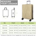 thumbnail image 4 of Stretch Luggage Cover L(25-28in)– Elastic Travel Suitcase Protector with Handle Openings & Bottom Closure, Washable Polyester Spandex Suitcases Cover, Wood Grain Print, 4 of 5