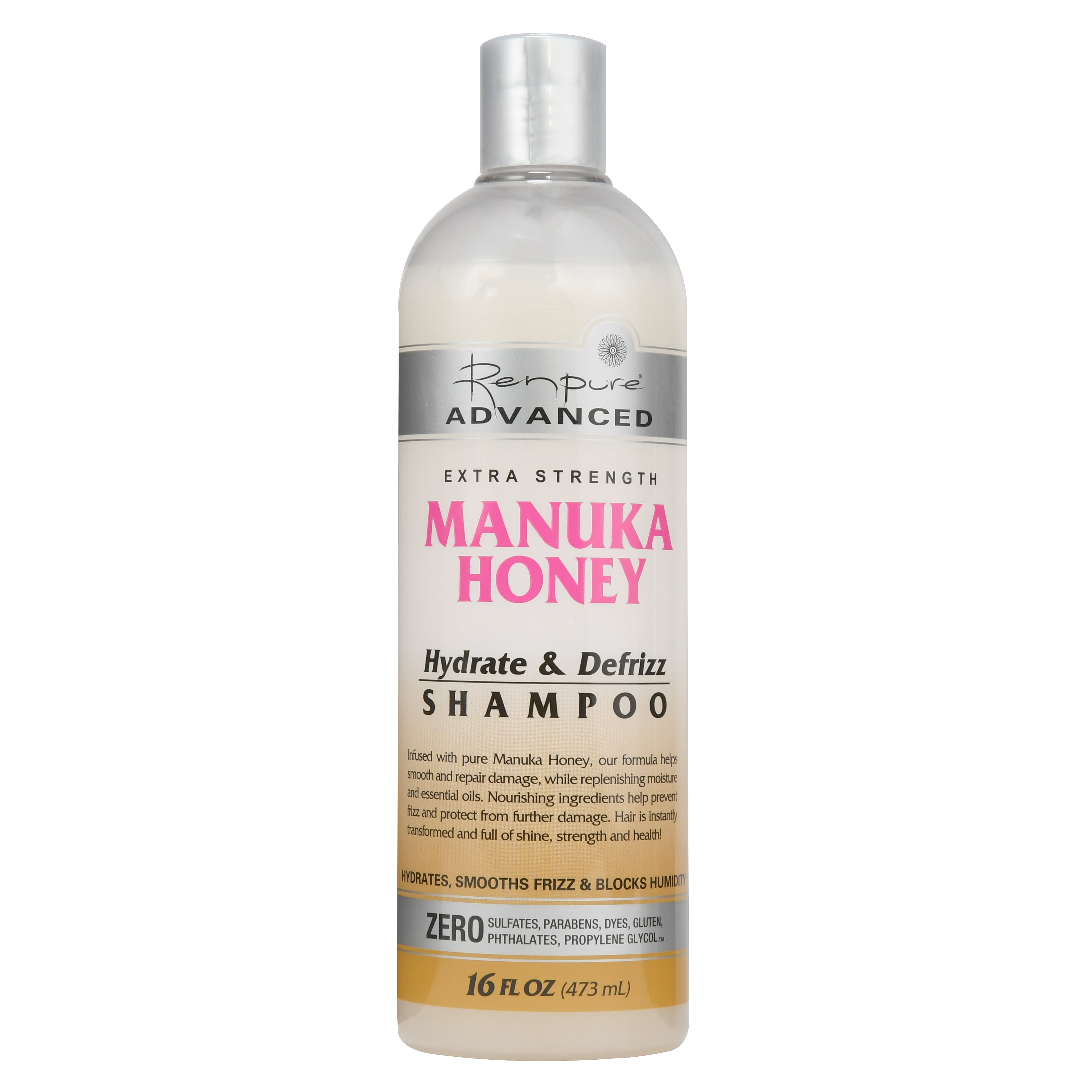 Renpure Advanced Manuka Honey 16 Fl Oz Hydrate Defrizz Shampoo