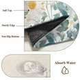 thumbnail image 6 of Watercolor Spring Floral Runner Rug 2.7x5 FT, Non Slip Entryway Carpet, Farmhouse Daisy Green Botanical Washable Soft Floor Carpet Entrance Mat Non-Shedding Throw Rug for Hallway Laundry Room Bedside, 6 of 9