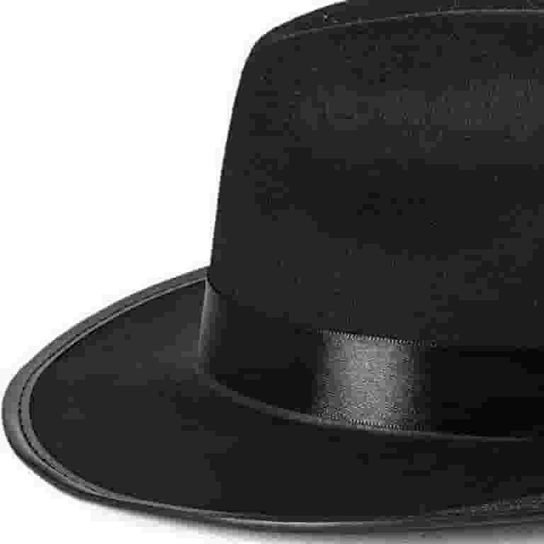 Funny Party Hats Black Fedora Felt Gangster Hat Gentlemen Hats