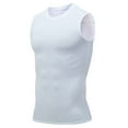thumbnail image 3 of Wancir Men's Big and Tall Compression Sleeveless Shirt Athletic Compression Shirt Shaper Running Tank Top, 3 of 4