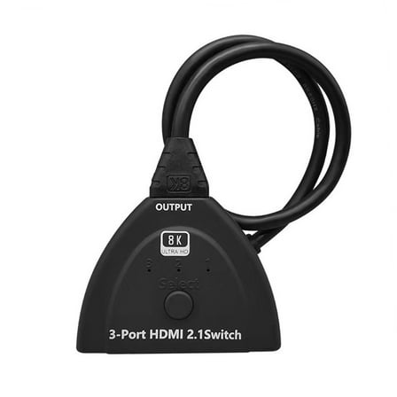 3x1 HDMI Switcher 3 In 1 Out 8k HDMI2.1 Switcher Selector Box 4k 120hz 3 Port Switcher For TV TAPDRA Spare Part