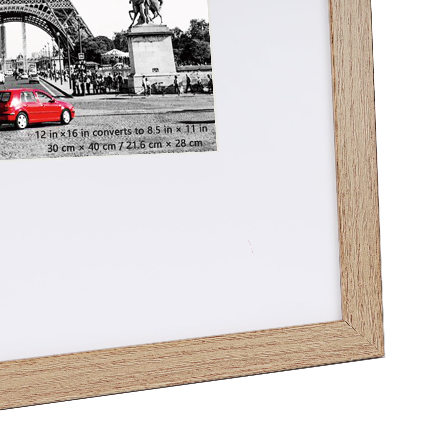 Scholartree 5-in-1 Contemporary Gallery Picture Frame Set, 12 x 16 Wall Picture Frames, Brown