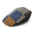 thumbnail image 5 of Hanna Hats Donegal Patchwork Tweed Touring Driving Flat Cap 100% Wool for Men Made in Ireland, 5 of 6