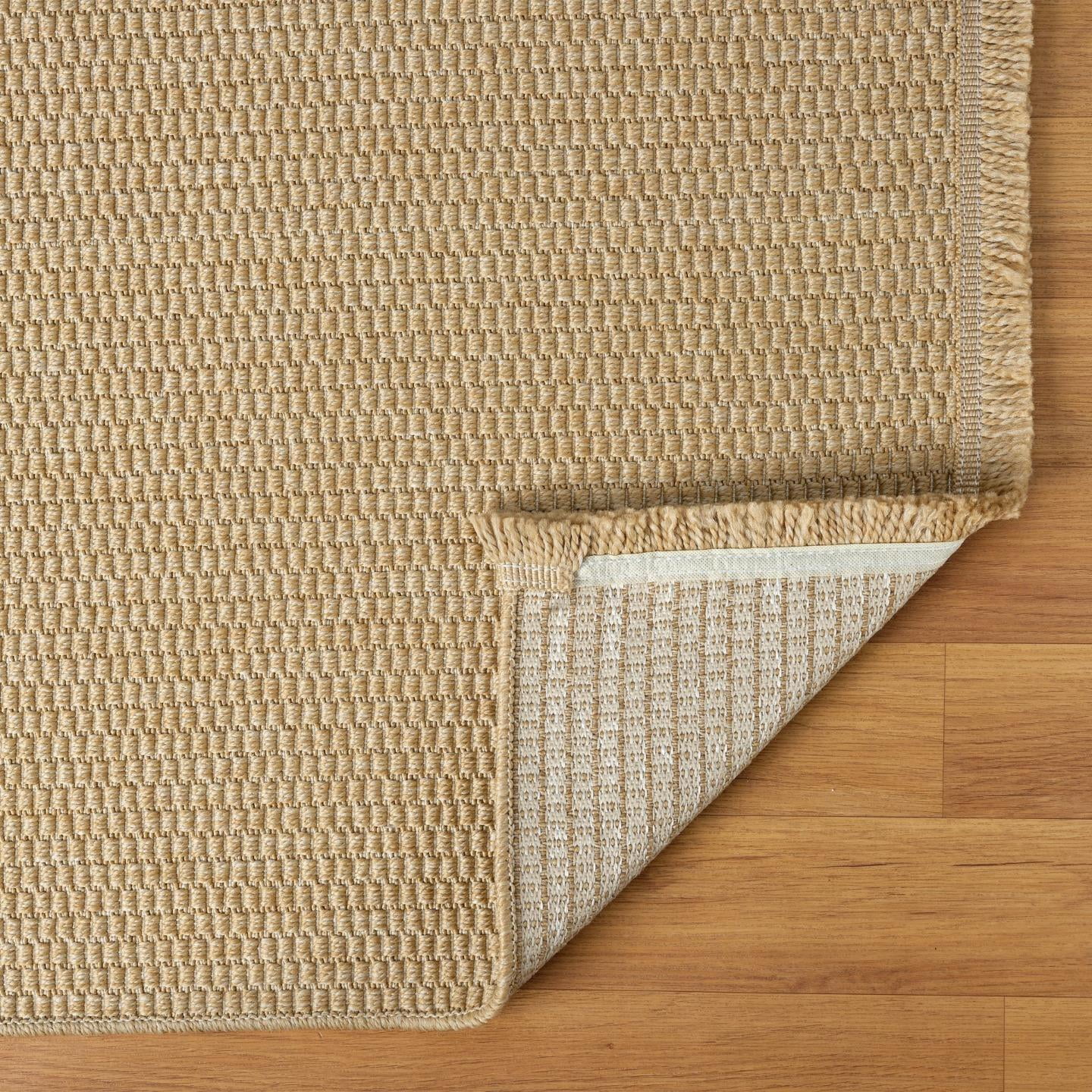Luxe Weavers Modern Farmhouse Jute 8x10 Area Rug Neutral Fringe Carpet
