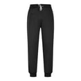 thumbnail image 4 of JIA JIA SHUANG Mens Casual Sweatpants Drawstring Elastic Waist Loose Fit Cinch Bottoms Trousers Athletic Pants with Pockets for Workout Running, 4 of 7
