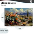 thumbnail image 4 of Stupell Industries Bohemian Vibrant Cacti in Desert Canvas Art, 30 x 20, by Franklyn Gregory, 4 of 8