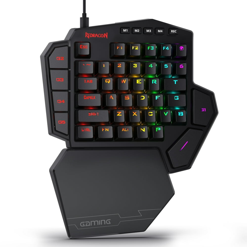Redragon K585 DITI OneHanded RGB Mechanical Gaming Keyboard, Blue