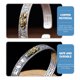 thumbnail image 5 of Pulsera con brazalete abierto con el Sutra del Corazón Budista, estilo religioso para hombre., 5 of 7