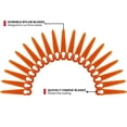 thumbnail image 4 of DEBGFS 100Pcs Plastic Replacement Blades Compatible with STIHL Polycut 2-2 Polycut 3-2 Grass Trimmer - Orange,orange,none, 4 of 5