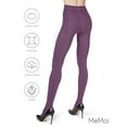 thumbnail image 6 of MeMoi Juneau Diamonds Cotton Blend Sweater Tights - Womens - Female (S-M, Grape Heather), 6 of 12
