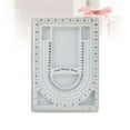 thumbnail image 3 of 2pcs Flocked Bead Design Boards for Jewelry Making Bracelet Necklace DIY (Grey), 3 of 5