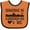 Orange and Black, variant on Inktastic Albuquerque New Mexico Someone Loves Me Skyline Boys or Girls Baby Bib