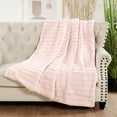 thumbnail image 6 of Home Soft Things Super Soft Decorative Throw Blanket - Soft Pink - 60" x 80" Jumbo, 6 of 6