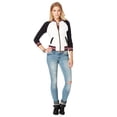 thumbnail image 3 of Aeropostale Womens Varsity Fleece Sweatshirt, White, Medium, 3 of 3
