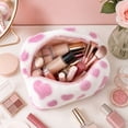 thumbnail image 4 of Makeup Pouch with Zipper, 7.1 x 3.9 x 3.1 Inch Cloth Travel Organizer for Home, Office, Lipstick, and Jewelry, 4 of 7