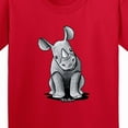 thumbnail image 4 of Inktastic Curious Rhinos Youth T-Shirt, 4 of 5