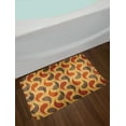 thumbnail image 2 of Rustic Bath Mat, Abstract Style Tadpole Patterns Tiling of Wavy Shapes Ornamental Artwork Print, Non-Slip Plush Mat Bathroom Kitchen Laundry Room Decor, 29.5 X 17.5 Inches, Brown Black, Ambesonne, 2 of 2