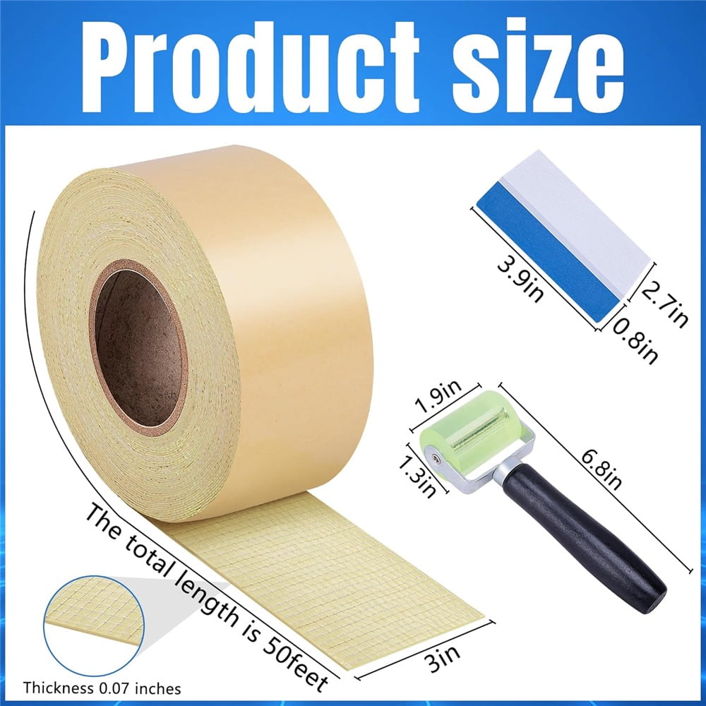 Ebaokuup 50'x 3" Pond Liner Seam Tape-Double Sided Self Adhesive Butyl Pond Liner Tape-Waterproof Pond Seam Tape for EPDM Pond Liner Garden Cover Patch Repair