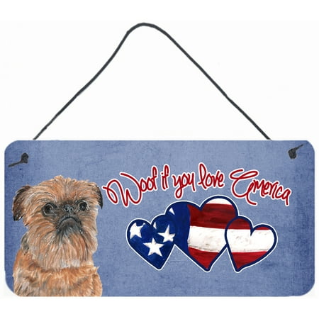 Woof if you love America Brussels Griffon Wall or Door Hanging Prints