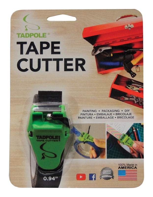 TADPOLE 1 inch Tape Cutter, Green