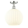 thumbnail image 4 of Innovations Lighting - White Venetian - 1 Light Semi-Flush Mount In Modern, 4 of 7