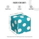 thumbnail image 4 of Fotbe Sky Blue And White Polka Dot Porta Pañuelos Decorativo de Cuero, Caja Cuadrada Moderna para Pañuelos Faciales, Organizador y Dispensador 5x5x5'', 4 of 7