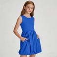thumbnail image 4 of Tdoqot Girls Tank Dresses with Pockets- Sleeveless Flowy Casual Summer Kids Sundress Blue Size 10, 4 of 6